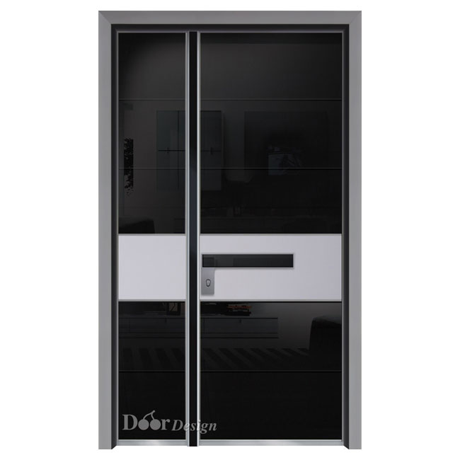 D9781 דלת פלדיניום שחורה